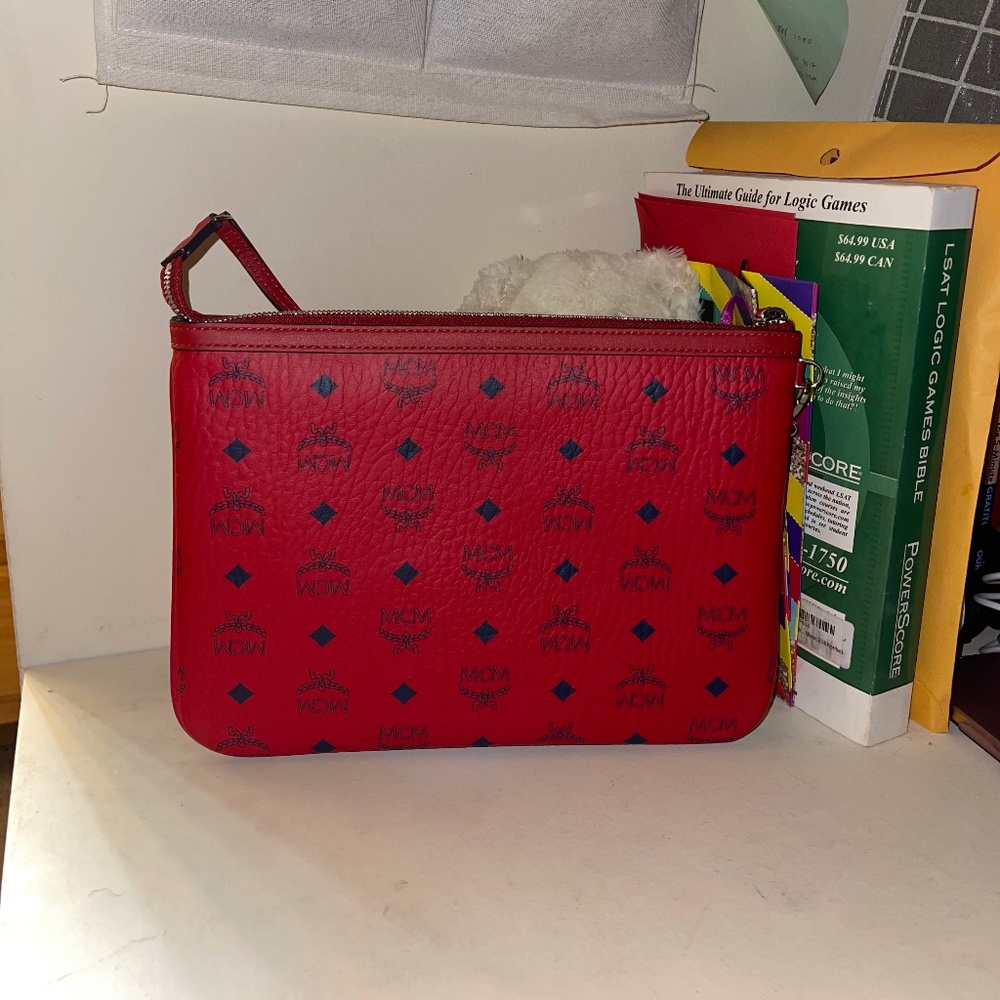 Real Genuine MCM Visetos Original ZIP Pouch